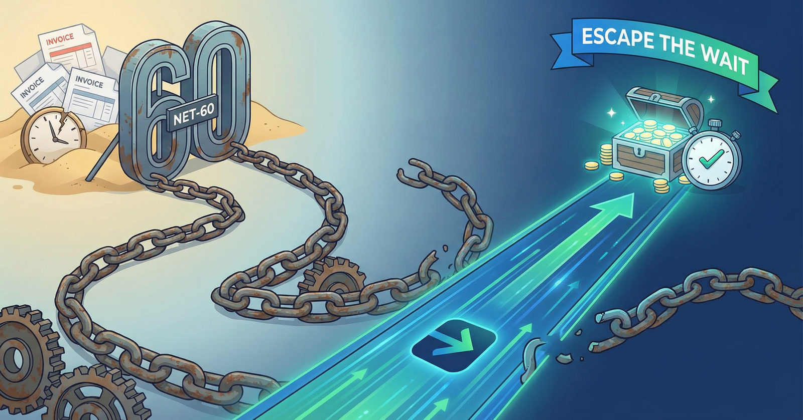 Net-60 payment terms cash flow